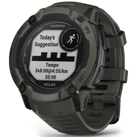 Garmin Instinct 2X Solar Moss, черный