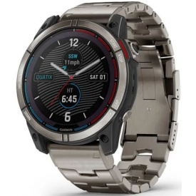  QUATIX 7X Solar овый с серебристым овым браслетом, Titan, титан