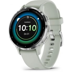 Часы Garmin Venu 3s, серебристый/серый