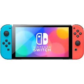 Игровая приставка Nintendo Switch OLED, 64 ГБ, синий/красный