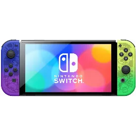 Игровая приставка Nintendo Switch OLED, 64 ГБ, Splatoon 3 Edition, фиолетовый/зеленый