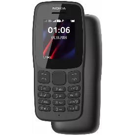Телефон Nokia 106 (2018), 2 SIM, темно-серый