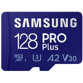 Карта памяти microSDXC Samsung EVO PRO Plus, 128 ГБ, синий