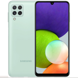 Смартфон Samsung Galaxy A22, 4.64 Гб, Mint, мятный 