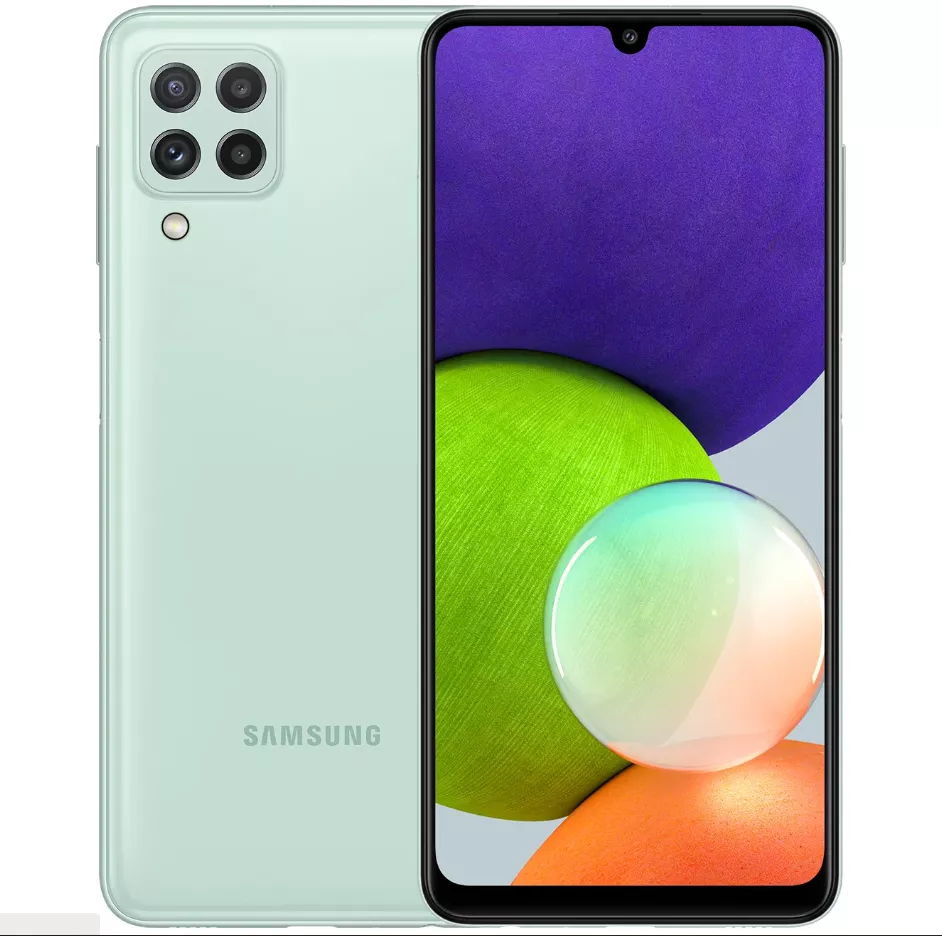 Смартфон Samsung Galaxy A22, 4.64 Гб, мятный