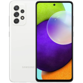 Смартфон Samsung Galaxy A52, 4/128 ГБ, Dual nano SIM, White, белый