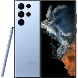Смартфон Samsung Galaxy S22 Ultra 5G, 8.128 Гб, синий, Dual SIM (nano SIM+eSIM)