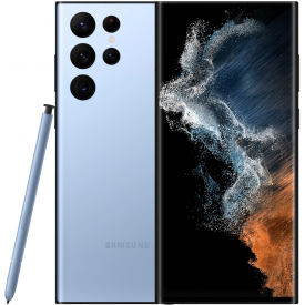 Смартфон Samsung Galaxy S22 Ultra 5G, 12.512 Гб, синий, Dual SIM (nano SIM+eSIM)