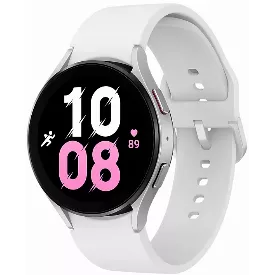 Умные часы Samsung Galaxy Watch 5, 44 мм, Wi-Fi + Cellular NFC, серебристый/белый