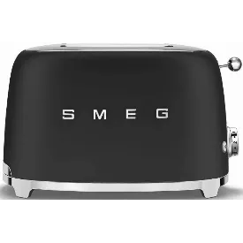 Тостер Smeg TSF01,  матовый, Black, черный