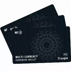 Аппаратный мультивалютный криптокошелек Tangem Wallet, набор из 3 карт
