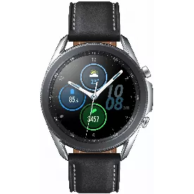 Смарт-часы Samsung Galaxy Watch 3 Stainless Steel, 45mm, серебро/черный RU