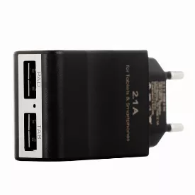 Сетевое зарядное устройство для Apple InterStep 2 USB 2.1A + кабель Lightning (Китай)