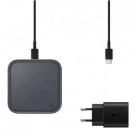 Зарядное устройство Samsung Super Fast Wireless Charger, 15W, with Adapter, EPP2400T, Black