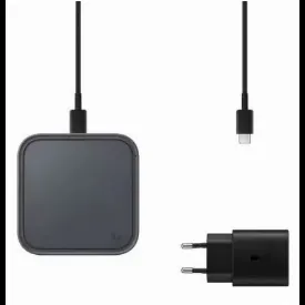 Зарядное устройство Samsung Super Fast Wireless Charger, 15W, with Adapter, EPP2400T, Black