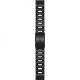 Ремешок Garmin Quickfit, 22, Watch Band Vented Titanium Bracelet with Carbon Gray, DLC Coating