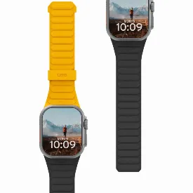 Ремешок UAG Pathfinder Silicone для Apple Watch 49/45/44/42мм, желтый/титановый (Heritage Yellow/Black)