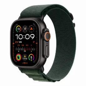 Часы Apple Watch Ultra 2 2024 49 мм, M, Titanium Case with Black Olive Alpine Loop